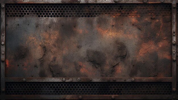 Grunge Metal Grate Background