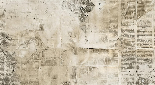 Grunge old yellow newspaper texture background wallpaper Backdrop weathered worn out abstract