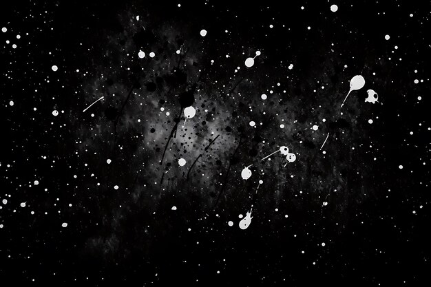 Grunge paint splatter background in black and white