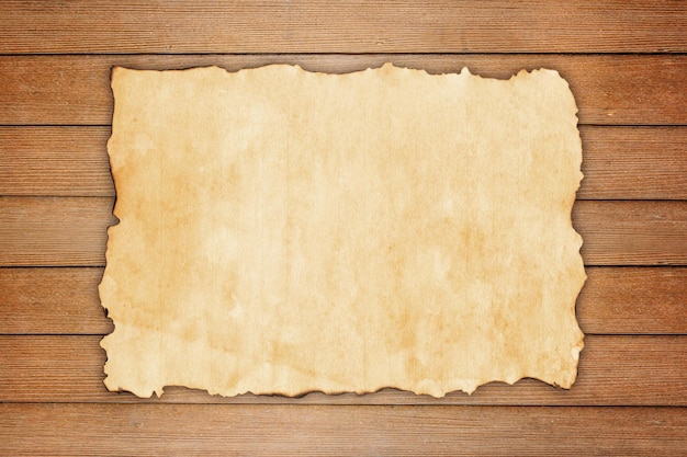 Гранж-бумага на фоне деревянных стен