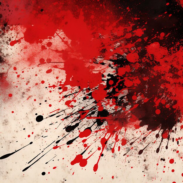 Grunge Red Splatter Background