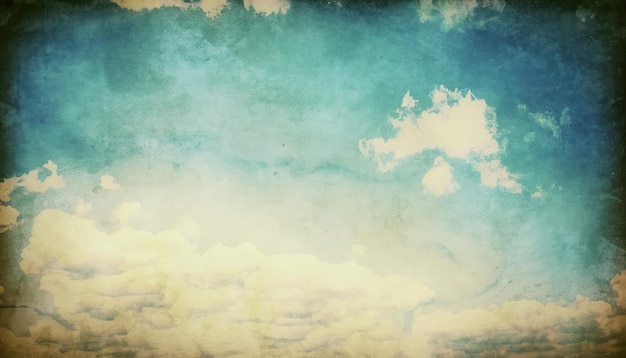 Grunge retro sky background