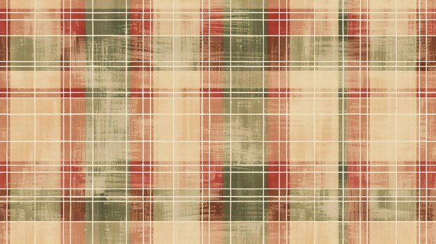 Photo grunge seamless pattern classic colored check plaid vintage style