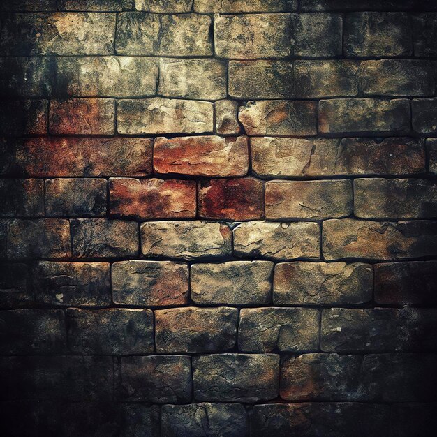 Grunge Stenen Bakstenen Muur Achtergrond Textuur Foto