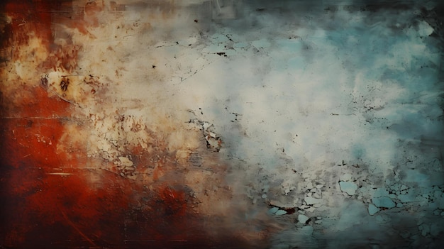 Grunge style background with distressed textures created by ai