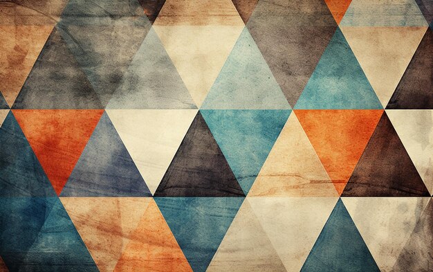 Grunge Style Geometric Pattern Design