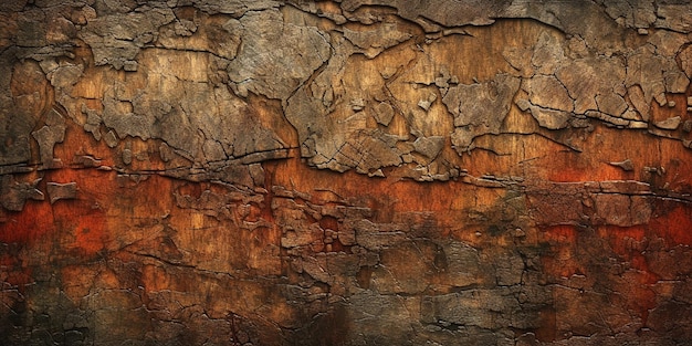 A grunge textured wall with a dark brown and orange background.