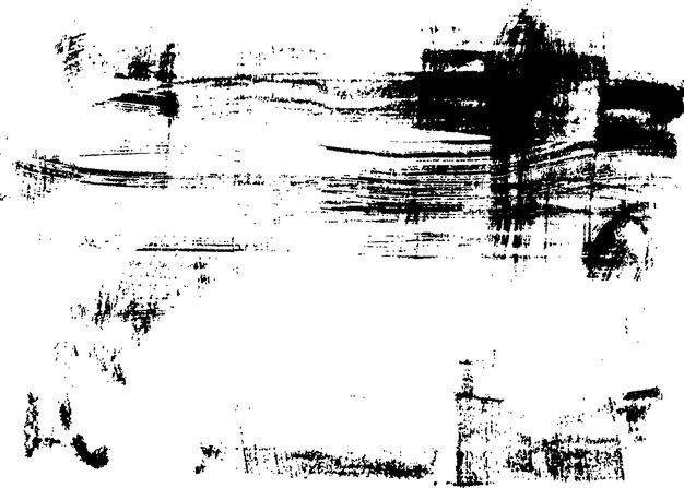 Foto grunge textuur zwart-witte inkt op papier hand borstel stedelijke abstracte print met kras en streepje