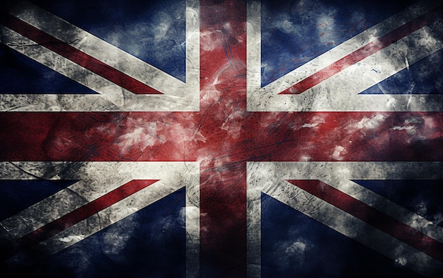 Grunge Union Jack vlag achtergrond