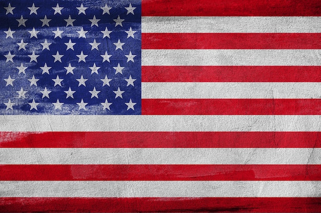 Grunge USA Flag background texture