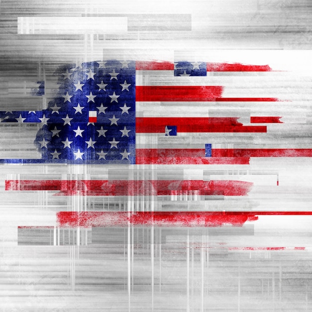 Foto usa vettore di bandiera grunge design