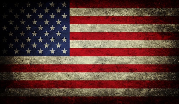 Grunge USA Flag