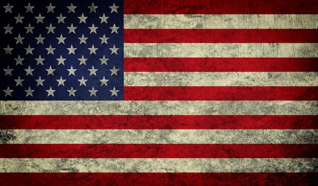 Grunge USA Flag