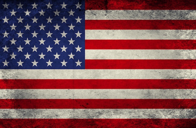 Usa vettore di bandiera grunge design