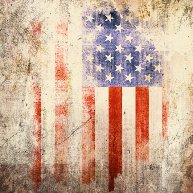 Grunge USA vlag achtergrond textuur