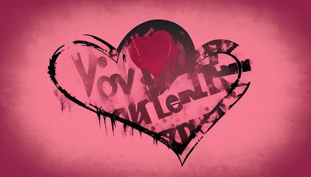 Photo grunge valentines background vector