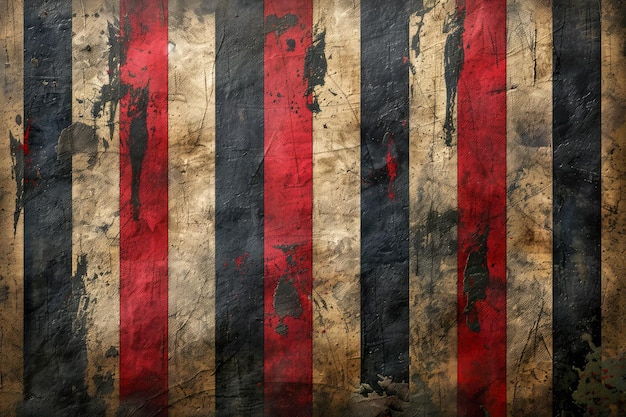 グランジ・ヴィンテージ・アメリカン・フラッグ (Vintage American Flag) は,木製の板の上に苦悩した質感で,愛国的な背景で描かれています.