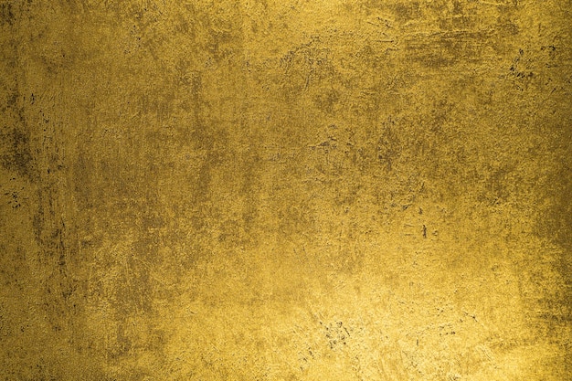 Grunge Vintage Background Dark Golden Yellow Color.