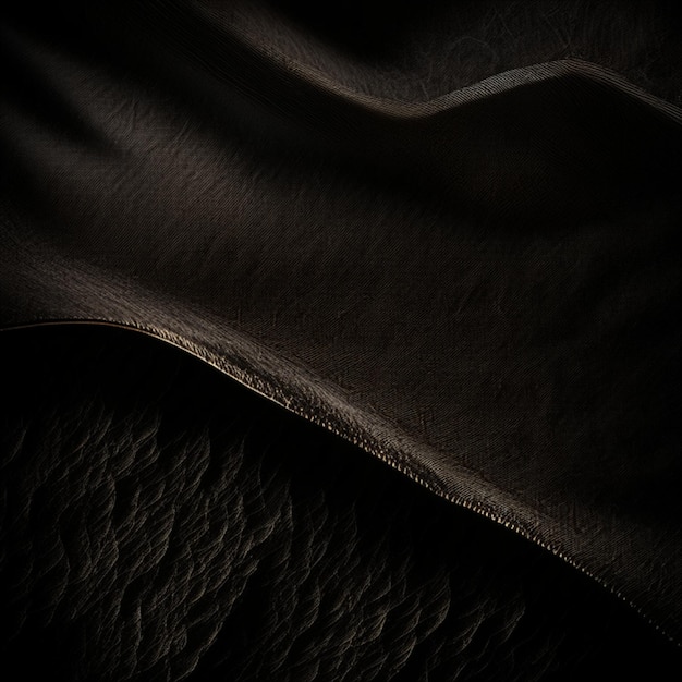 Rough black leather sheet, abstract pattern texture background