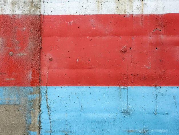 Grunge wall with red and blue paint Abstract background