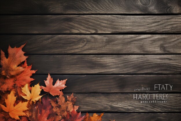 Grunge wood meets autumn leaves unleashing black friday shopping savings