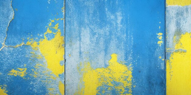 Grunge yellow and blue white distressed textured background
