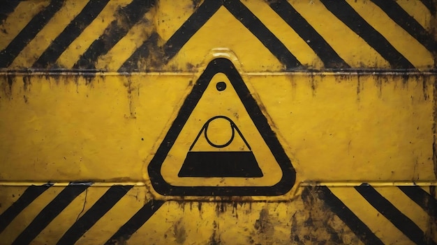 Grunge yellow caution background