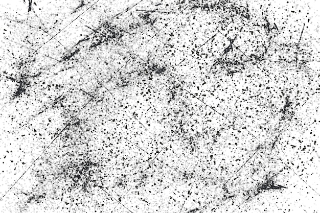 Grunge zwart-wit patroon Monochrome deeltjes abstracte textuur Achtergrond van scheuren slijtage