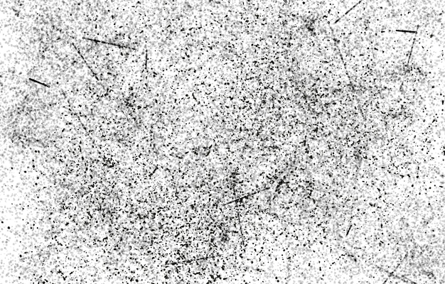 Grunge zwart-wit patroon Monochrome deeltjes abstracte textuur Achtergrond van scheuren slijtage
