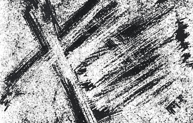 Grunge zwart-wit patroon Monochrome deeltjes abstracte textuur Achtergrond van scheuren slijtage