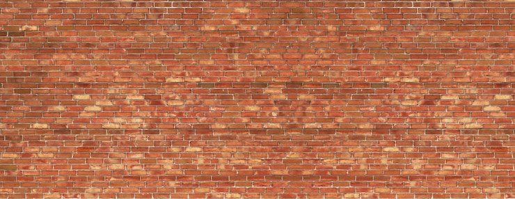 Foto grungebakstenen muur, oud metselwerkpanorama