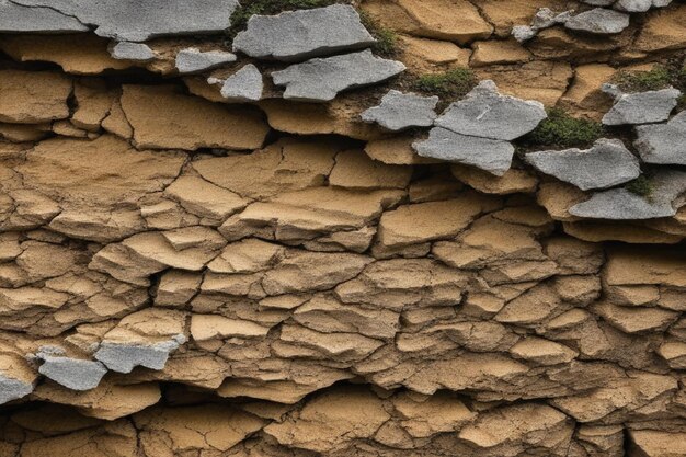 grungy cracked texture of rough weathered wall