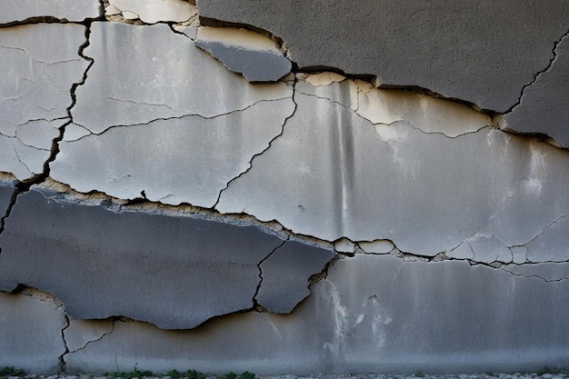 grungy gebarsten textuur van ruwe verweerde muur