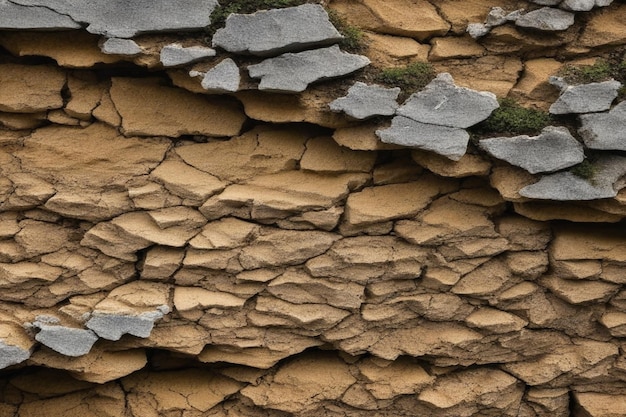 grungy gebarsten textuur van ruwe verweerde muur