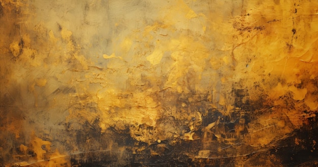 Grungy gouden muur abstracte achtergrondstructuur