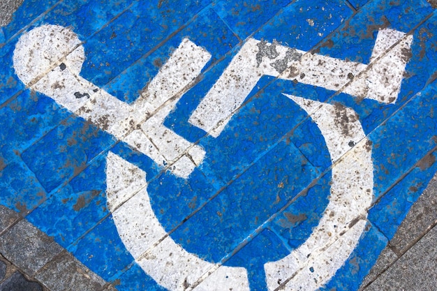 Foto tono di segnale grungy disabilitato