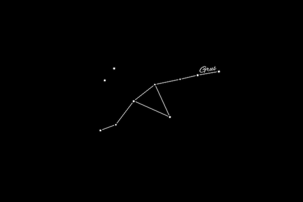 Grus constellation, Cluster of stars, Crane constellation