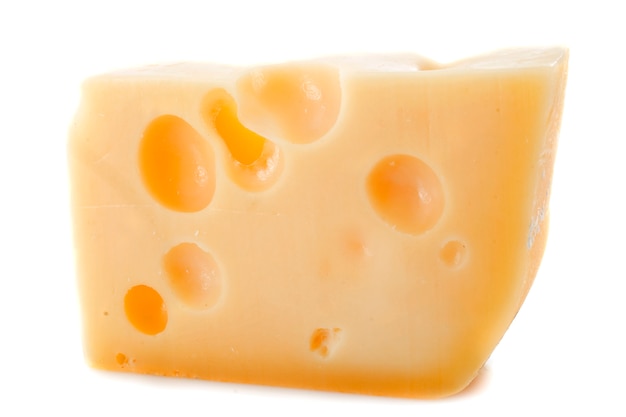 Gruyere on white