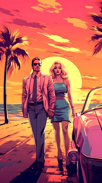 GTA Mobsters Affair in Miami Vice