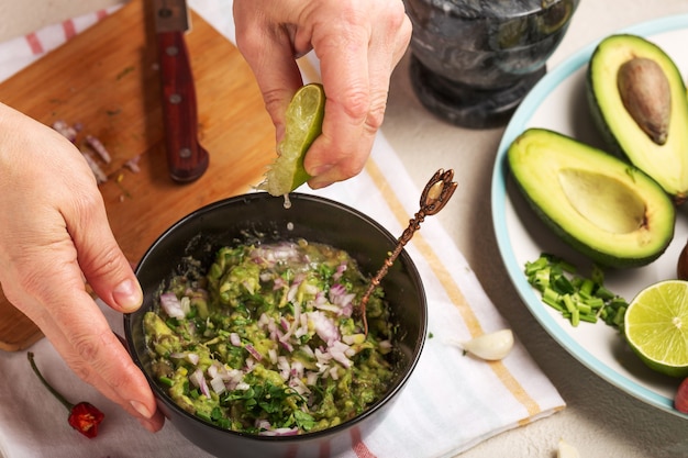 guacamole bovenaanzicht