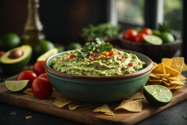 Foto salsa di guacamole