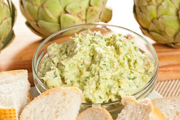 guacamole en chips