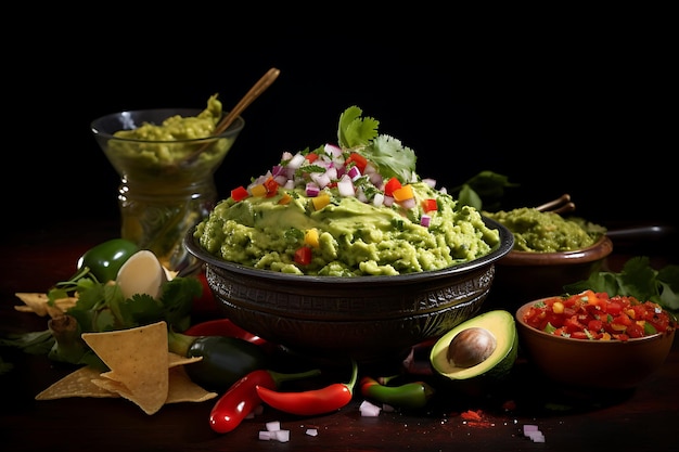 Guacamole galore mexican food photography