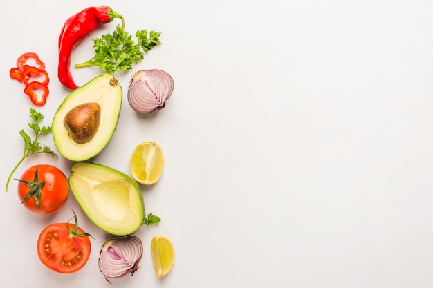 Foto guacamole-ingrediënten