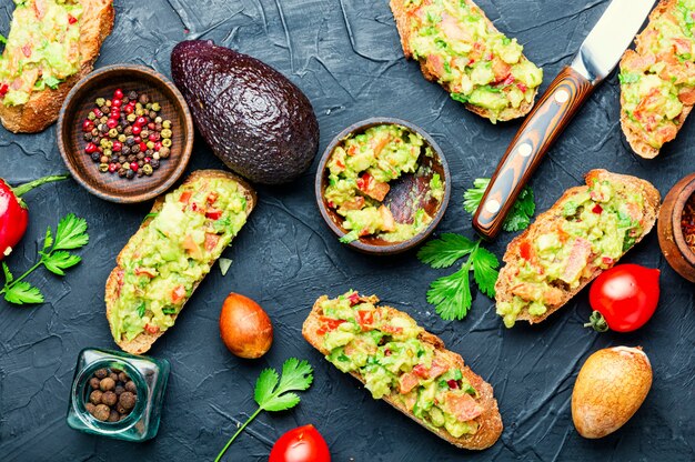 Guacamole,mexican avocado appetizer