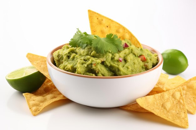 Guacamole nachos bowl Generate Ai