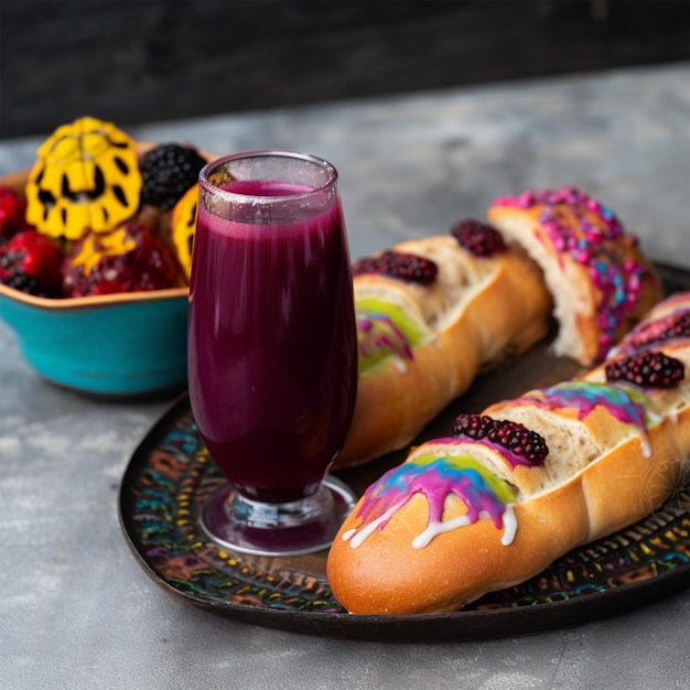 Guagua And Colada Morada For Day Of The Dead Guag