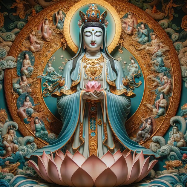 Guan Yin Buddha Statue The Goddess of Mercy