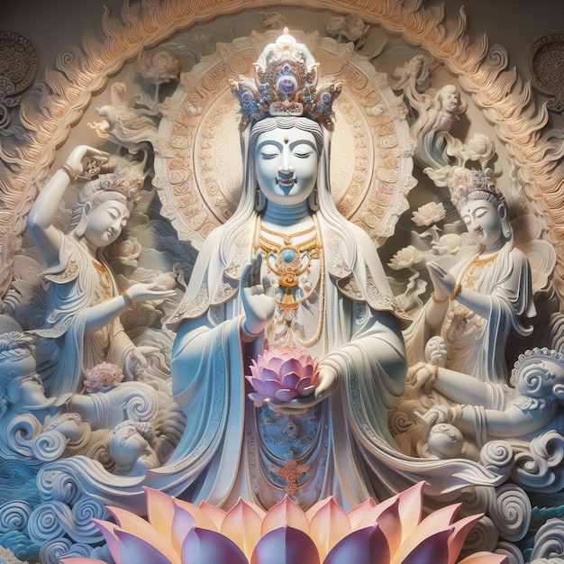 Guan Yin Buddha Statue The Goddess of Mercy