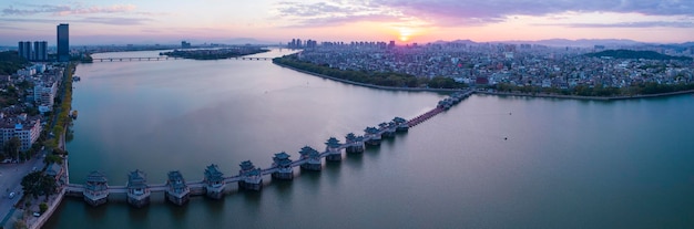 Guangdong Chaozhou stad China Xiangzi Bridge